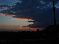 Pôr do sol em Horizontina